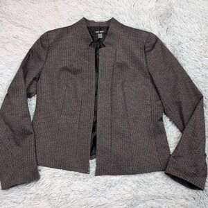Nine West Jacket Womens 8 Blazer Open Front Preppy Career Casual Comfort